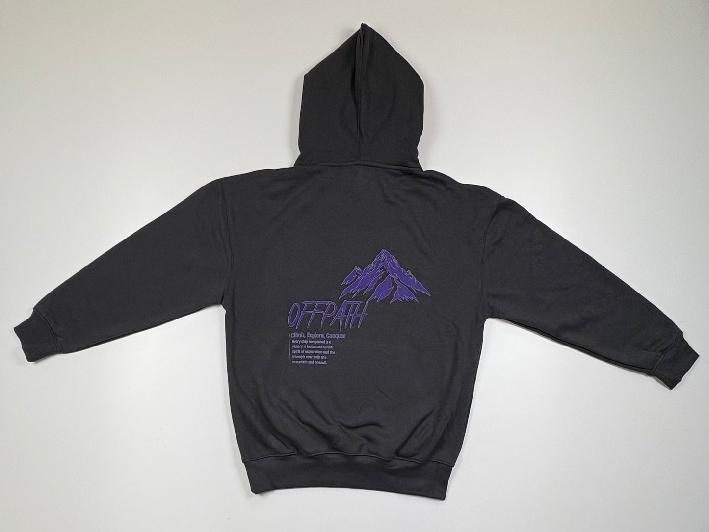 Pre-Order Charcoal / Purple Oversized Hoodie